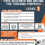 workshop case research and writing for teaching purposes - Level 1